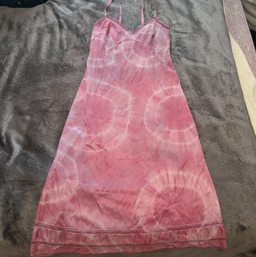Vintage tie dye slip dress